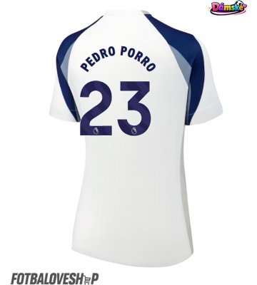 Tottenham Hotspur Pedro Porro #23 Dámské Domácí Dres 2025-26 Krátký Rukáv